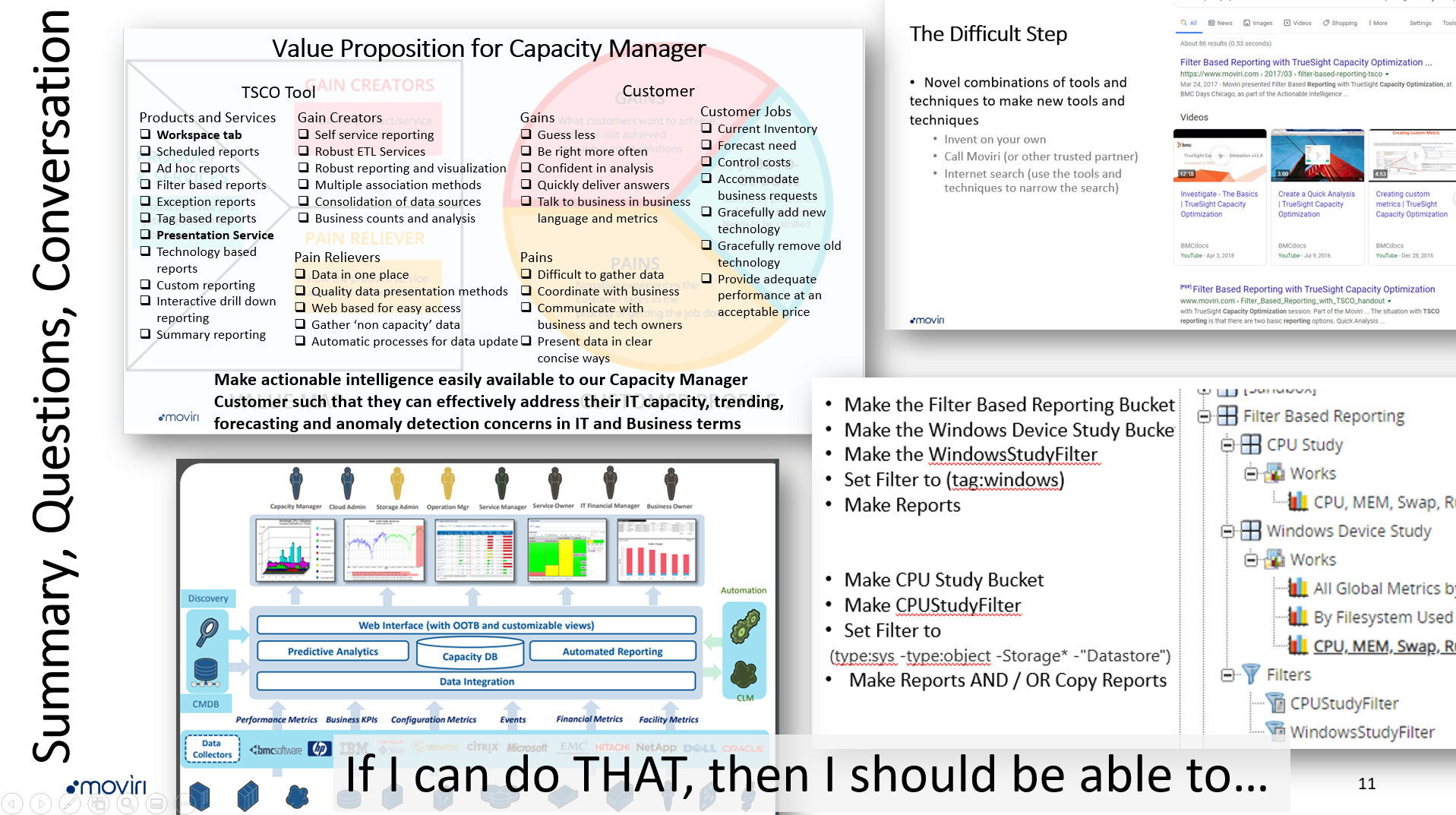Screen shot of summary slide